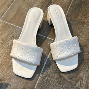 Marc Fisher White heels Sleek Minimalist Design